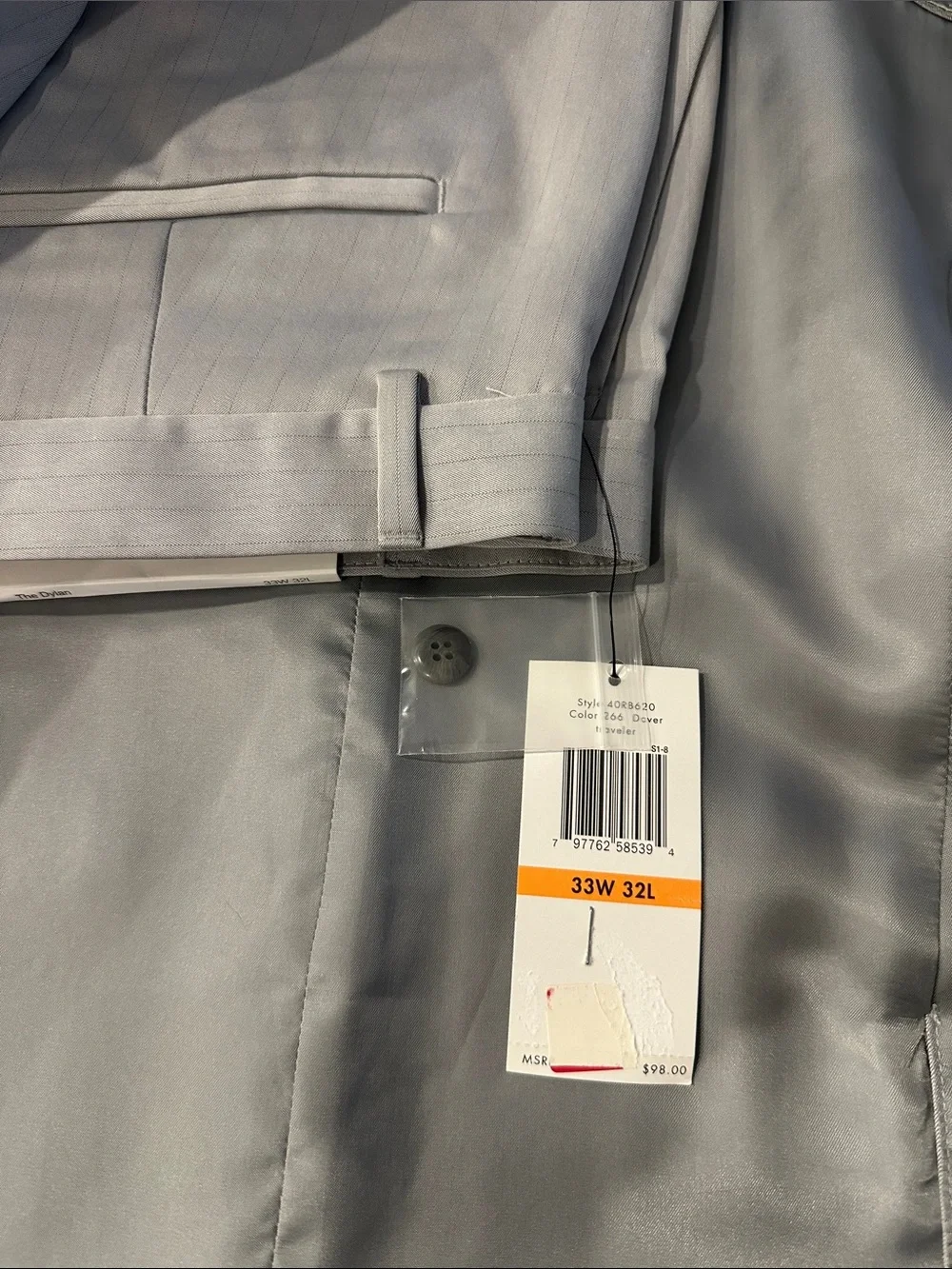 BNWT GREY CALVIN KLEIN SUIT SZ M